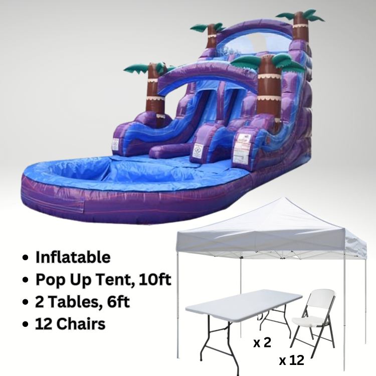 Party Package Purple Hurricane Double Lane 22ft