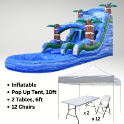 Party Package Blue Hurricane Double Lane 18ft