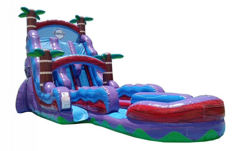 Tropical Hurricane Double Lane 22ft Inflated Pool