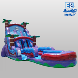 Tropical Hurricane Double Lane 22ft Inflated Pool